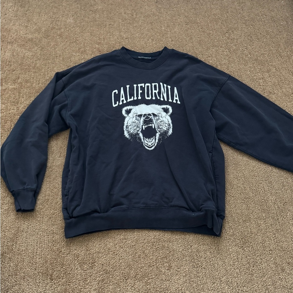 Navy California Graphic Crew Neck